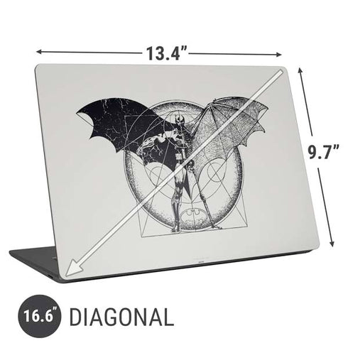 DC Comics Batman Skeleton diagram Art Universal Laptop 16.6in (13.4 x 9.7in) Skin